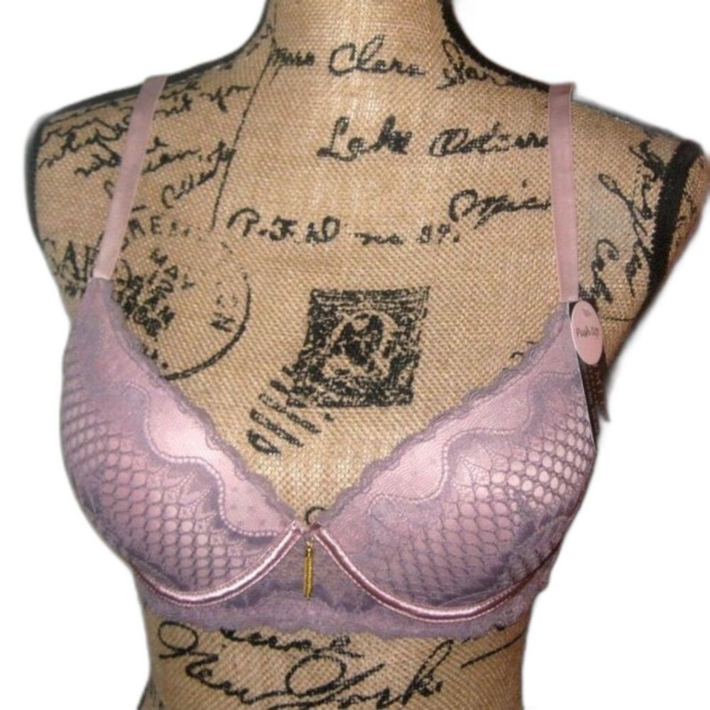 Youmita 34B Two tone geo tassel underwire lace bra NWT
